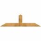 Ekena Millwork Portland Rough Sawn Timber Gable Bracket, Western Red Cedar, 72"W x 21"H x 2"D x 6"F, 7/12 Pitch GBW072X21X0206POR00RWR - alternate 1